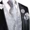 Men Elegant Silk Jacquard Waistcoat Set For Special Occasions 23