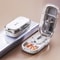 3-in-1 Pill Cutter Splitter with Pill Organizer and Portable Pill Box
