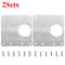 Cupboard Door Hinge Repair Plate Kit Heavy Duty Fixing Support Brackets 9