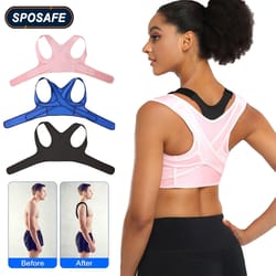 breathable posture corrector back brace for adjustable upper back support
