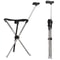 Lightweight Folding Cane with Seat Portable Walking Support for Seniors and Travel