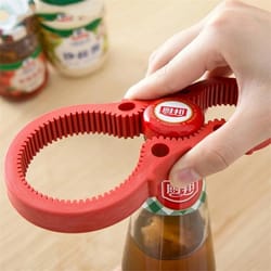easy grip jar opener and bottle opener tool for weak hands