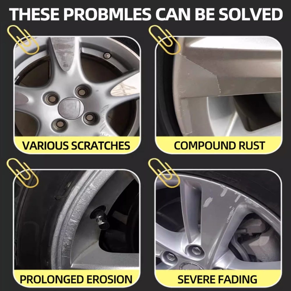 Graphene Alloy Wheel Repair Kit for Scratches, Rust Marks & Rim Shine