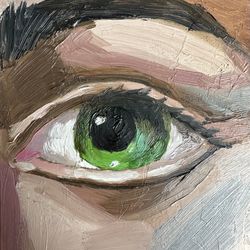 Eye Original Art Eye Painting Eye Impasto Painting Eyes Abstract Painting Impasto Canvas 3d Eye Oil Painting