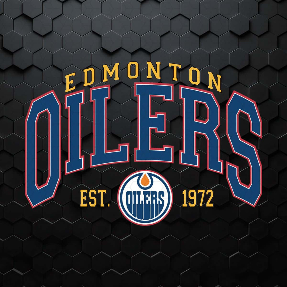 Edmonton Oilers Est 1972 Hockey Team SVG.jpg