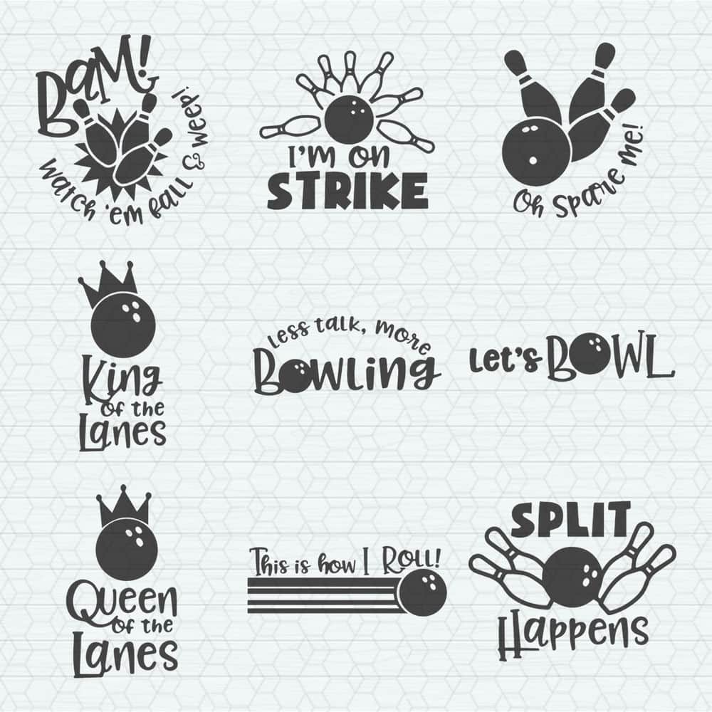 Less Talk More Bowling I'm On Strike SVG Bundle.jpeg