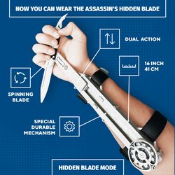 Assassin's Connor Hidden Blade Cosplay Prop Ring operated