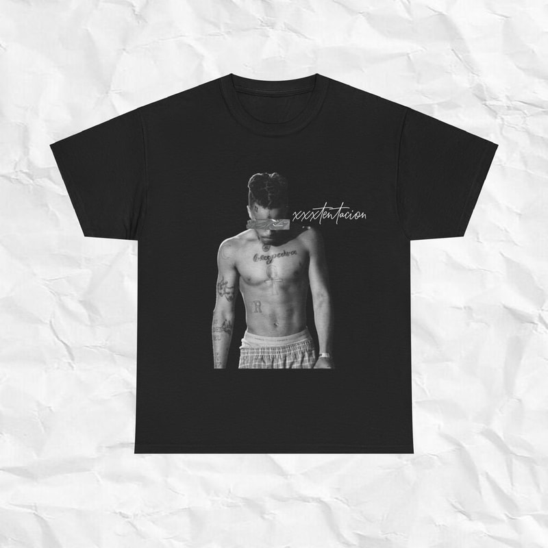 Inspired Vintage Rap Shirt XXXTentacion Graphic Shirt HipHop Rap Graphic Tee Best Gift For Him H