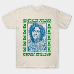 caetano veloso retro original fan art design t - shirt, unisex t-shirt