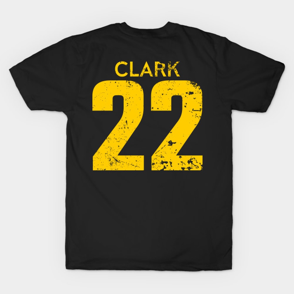 Caitlin Clark Yellow Distressed Jersey Number 22jpg