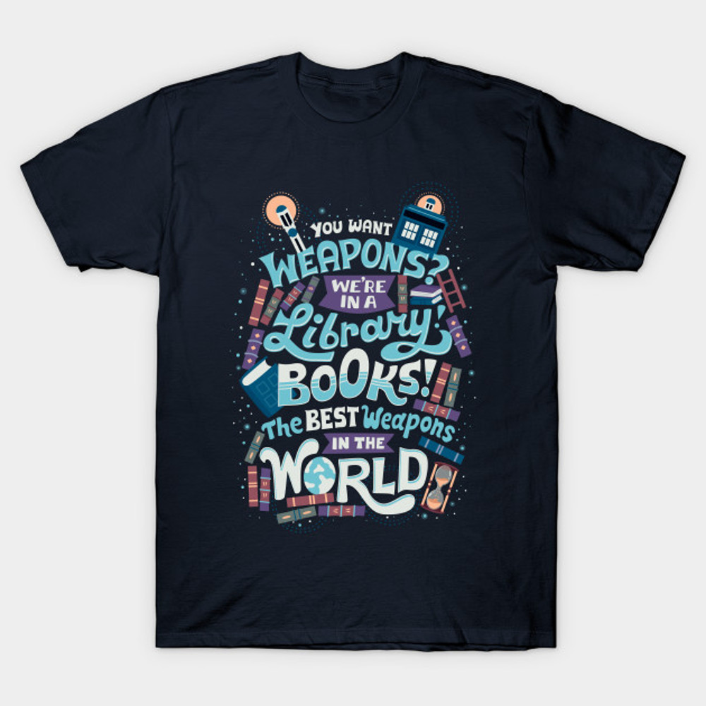 Books are the best weapons T- Shirt, Football T- Shirt.jpg