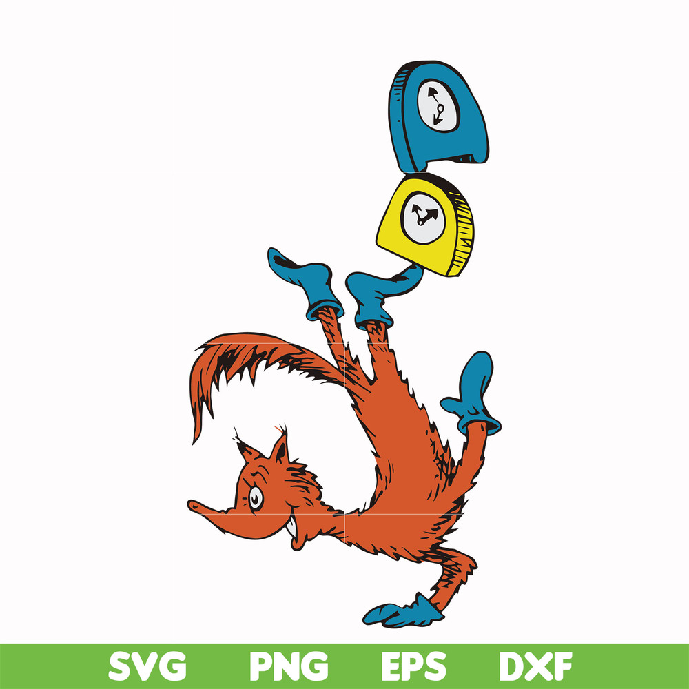 DR000127-Fox svg, the cat in the hat svg, dr svg, png, dxf, eps file DR000127.jpg