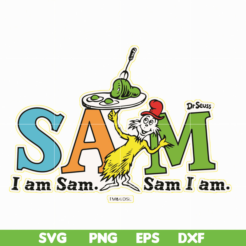 DR05012122-I am sam svg, sam i am svg, Sam svg, Ham svg, dr svg, png, dxf, eps file DR05012122.jpg