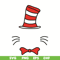 DR0501213-The Original Dr. Seuss Hat svg, Dr Seuss Face svg, Cat in the Hat svg, dr svg, png, dxf, eps digital file DR0501213.jpg
