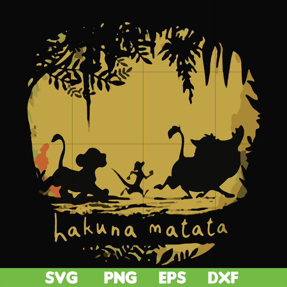 FN000159-Hakuna Matata svg, png, dxf, eps file FN000159.jpg