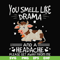 FN000183-You smell like drama and a headache please get away from me svg, png, dxf, eps file FN000183.jpg