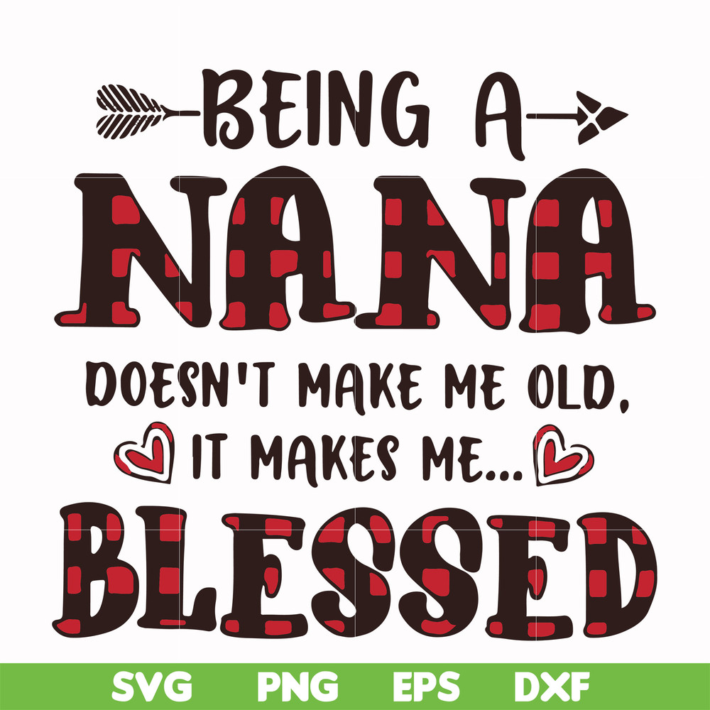 FN000437-Being a Nana doesn't make me old it make me blessed svg, png, dxf, eps file FN000437.jpg