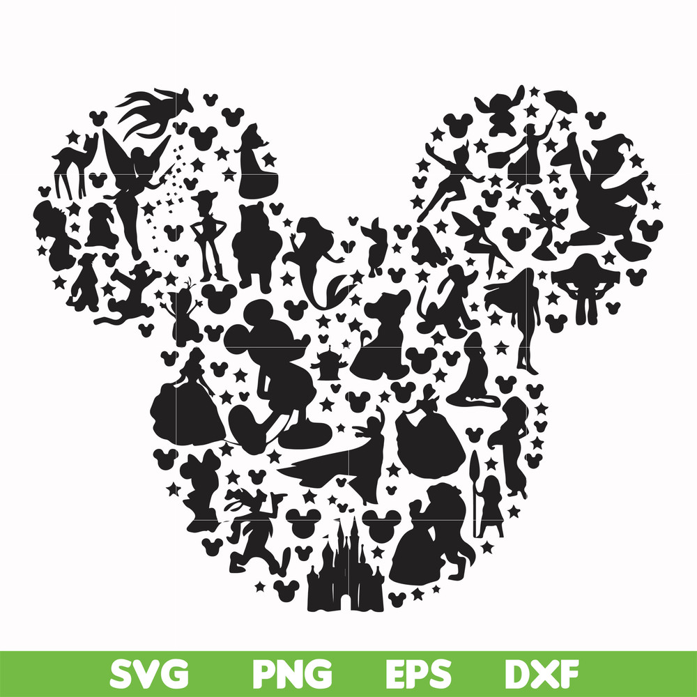 FN00062-Mickey svg, png, dxf, eps file FN00062.jpg
