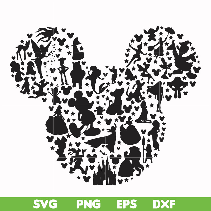 FN00062-Mickey svg, png, dxf, eps file FN00062.jpg