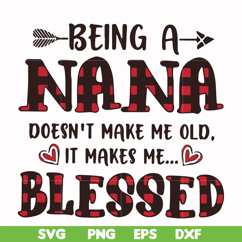 FN000437-Being a Nana doesn't make me old it make me blessed svg, png, dxf, eps file FN000437.jpg