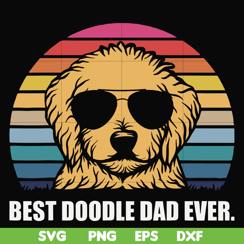 FN000966-Best doodle dad ever svg, png, dxf, eps file FN000966.jpg