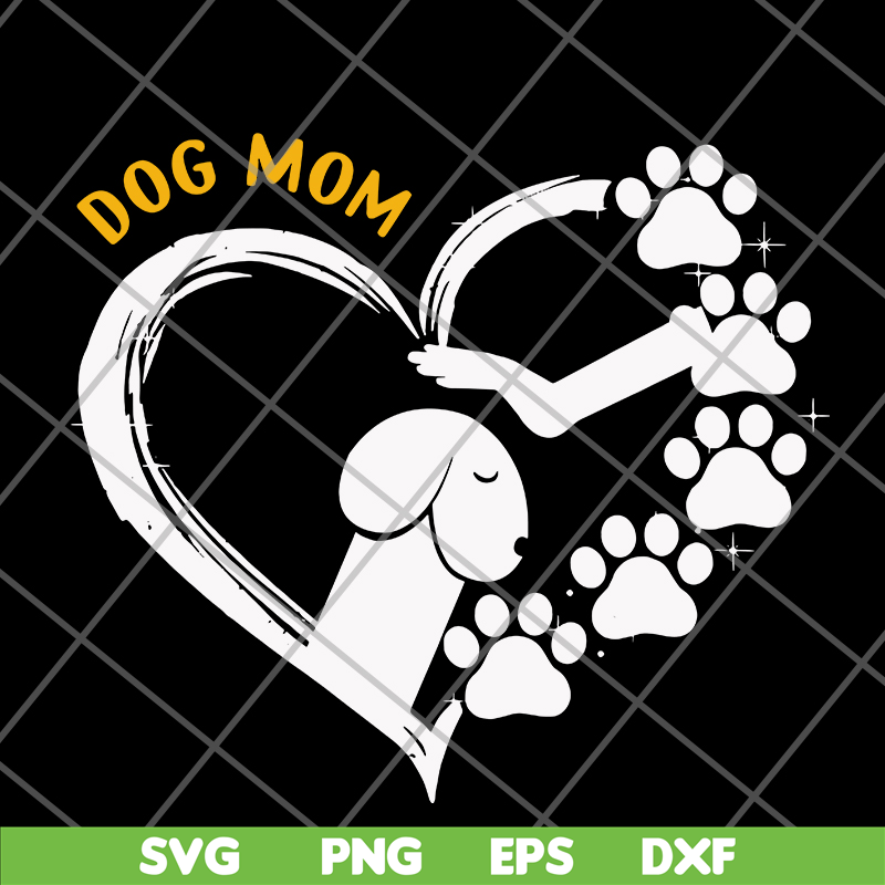 FN11062105-Dog mom paw heart funny svg, png, dxf, eps digital file FN11062105.jpg