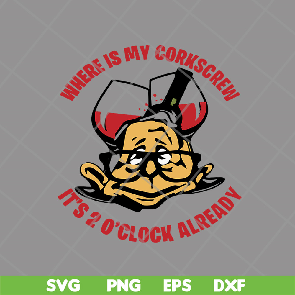 FN14062102-Wine With Dewine, It's 2 o'clock somewhere svg, png, dxf, eps digital file FN14062102.jpg