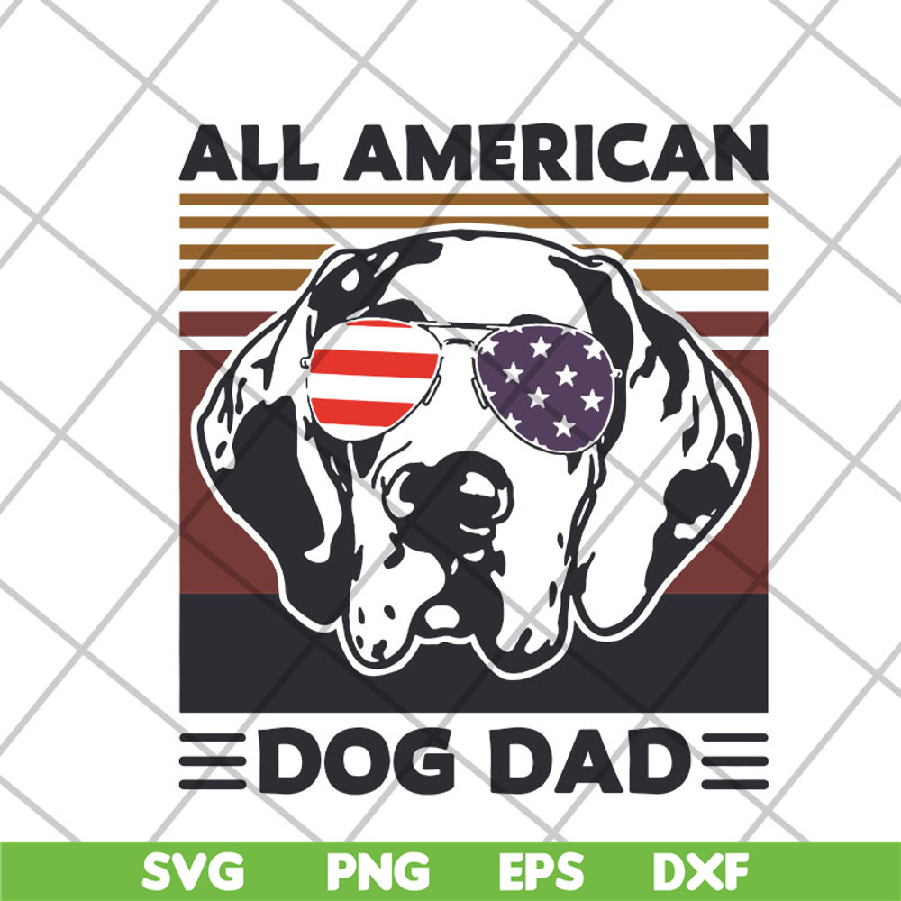FTD06052116-All American Dog Dad svg, png, dxf, eps digital file FTD06052116.jpg