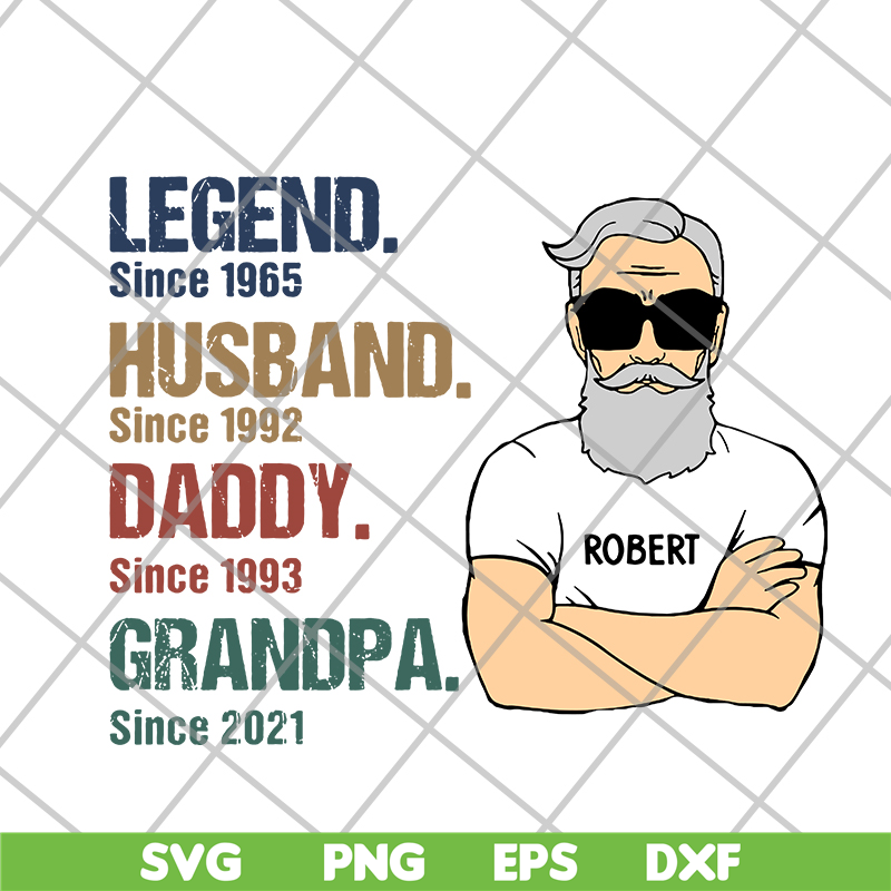 FTD07062109-Legend Husband Daddy Grandpa Since svg, png, dxf, eps digital file FTD07062109.jpg