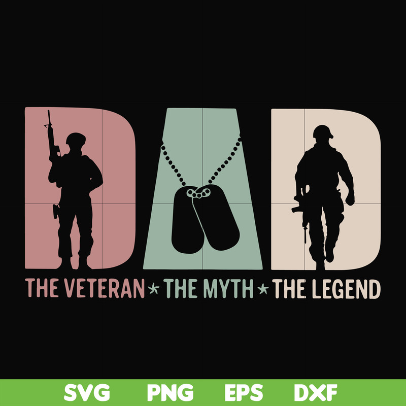 FTD28-The veteran the myth the legend svg, png, dxf, eps, digital file FTD28.jpg