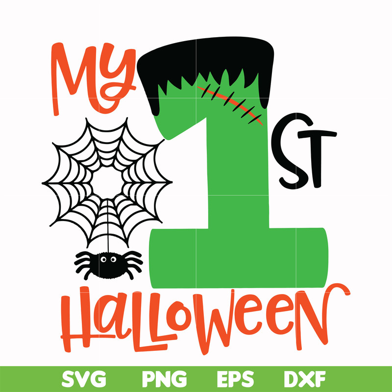 HLW0084-My 1st hallowen svg, png, dxf, eps digital file HLW0084.jpg