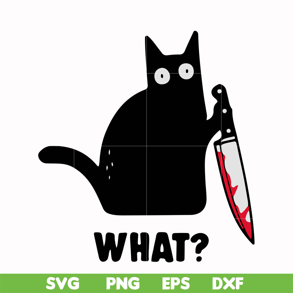 HLW0108-cat with knife svg, png, dxf, eps digital file HLW0108.jpg