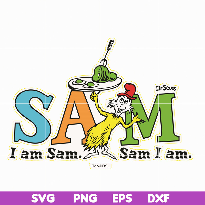 DR05012122-I am sam svg, sam i am svg, Sam svg, Ham svg, dr svg, png, dxf, eps file DR05012122.jpg