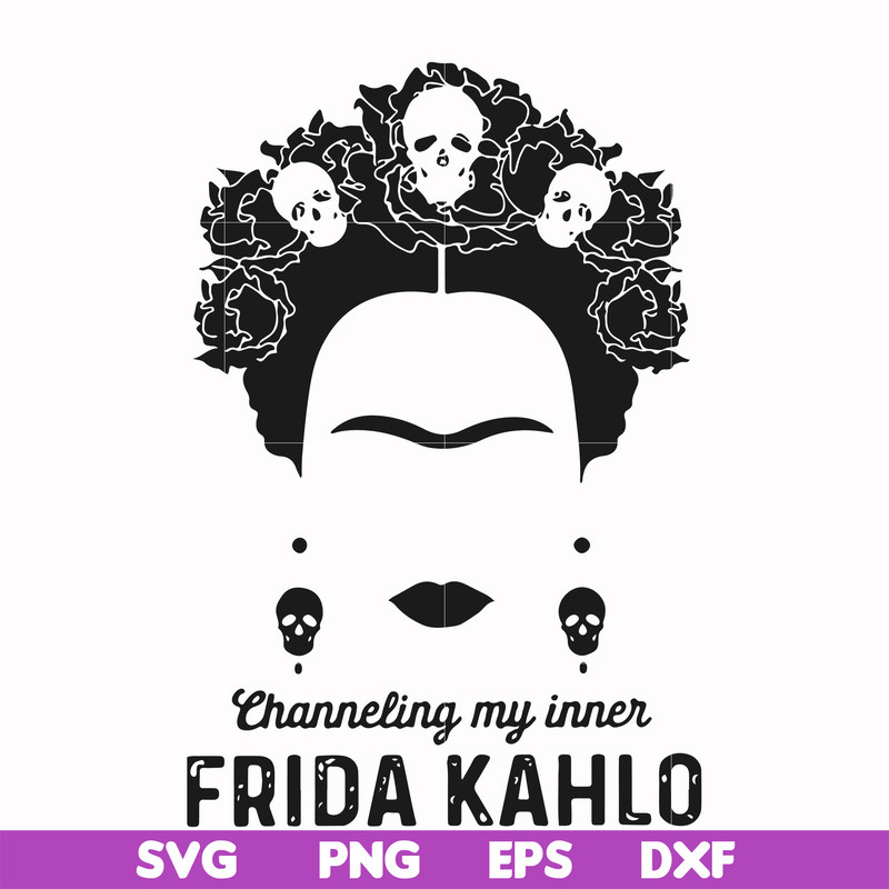 FN000354-Frida Kahlo svg, png, dxf, eps file FN000354.jpg