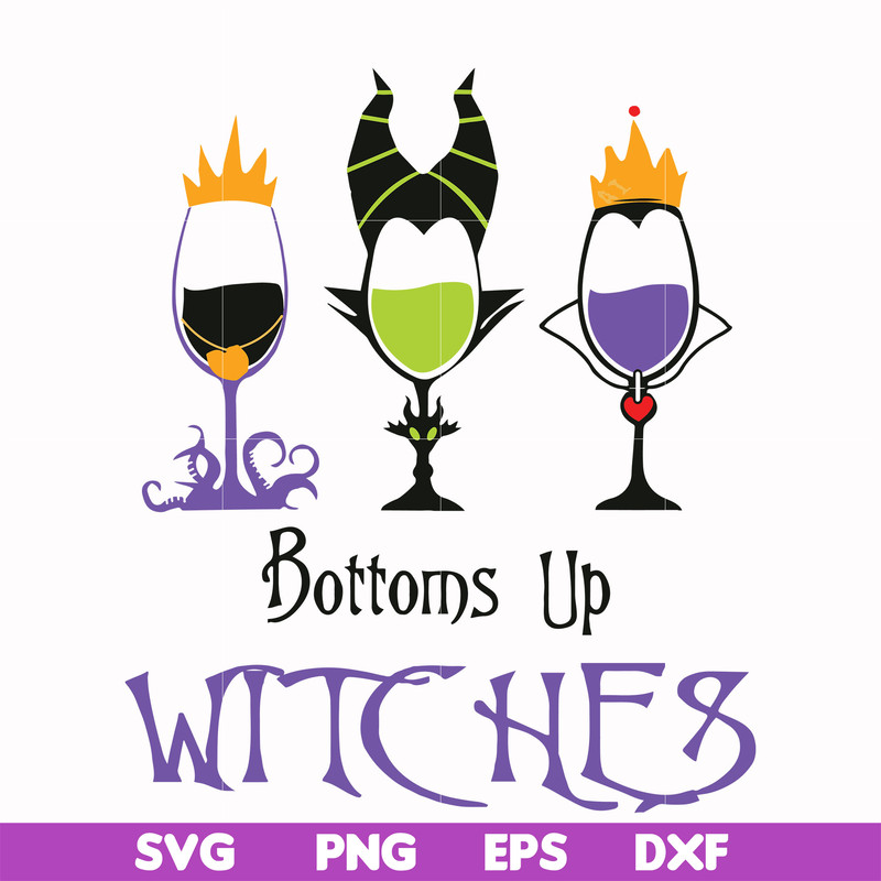 FN00056-Bottoms up Witches svg, png, dxf, eps file FN00056.jpg