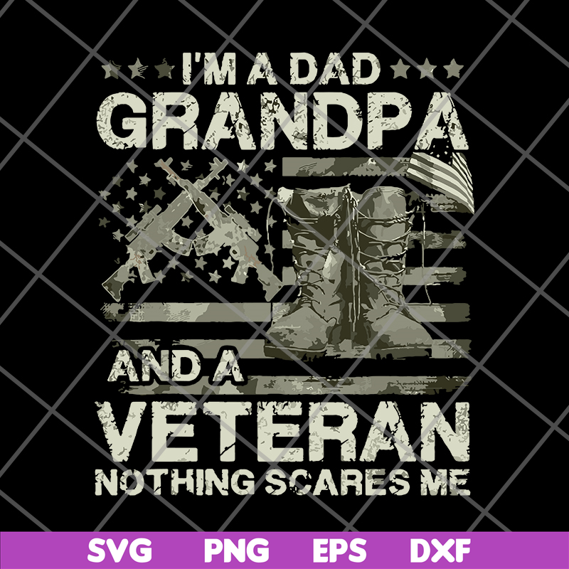 FTD03062122-Veteran Father Day Shirt I’m A Dad Grandpa svg, png, dxf, eps digital file FTD03062122.jpg