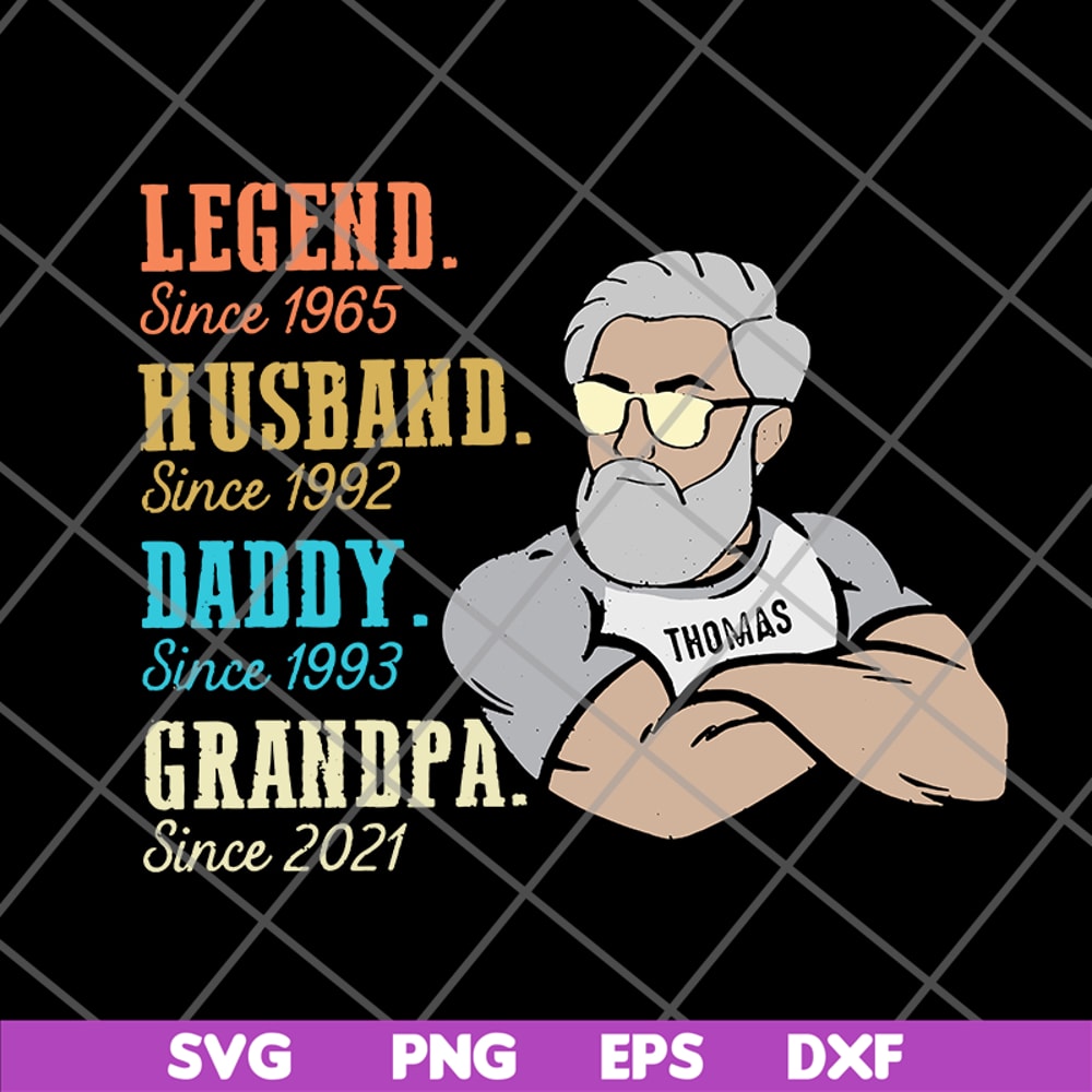 FTD07062108- Legend Husband Daddy Grandpa Since svg, png, dxf, eps digital file FTD07062108.jpg