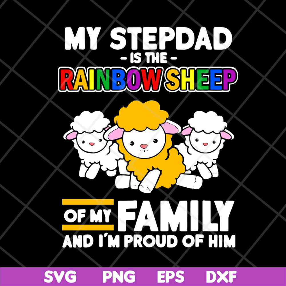 FTD13052130-My stepdad is rainbow sheep of family svg, png, dxf, eps digital file FTD13052130.jpg