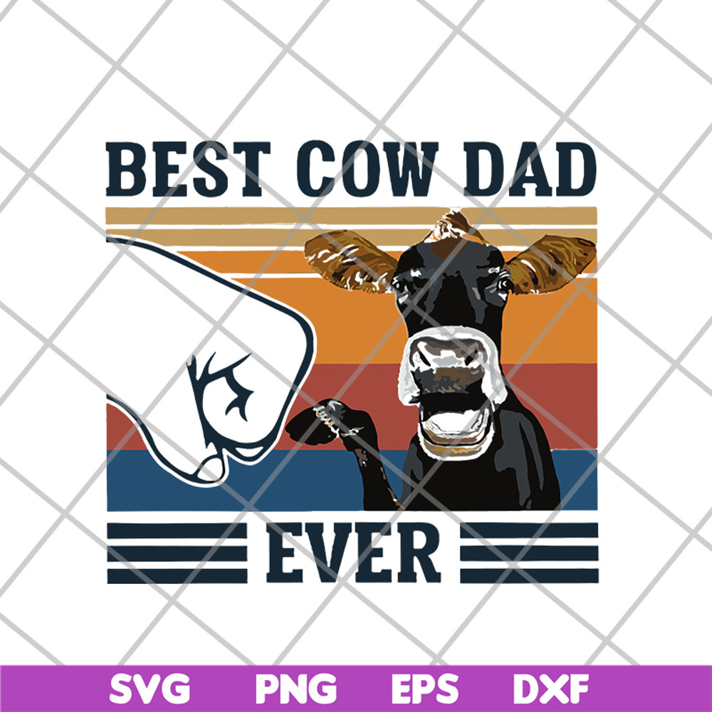 FTD24052122-best cow dad ever svg, png, dxf, eps digital file FTD24052122.jpg