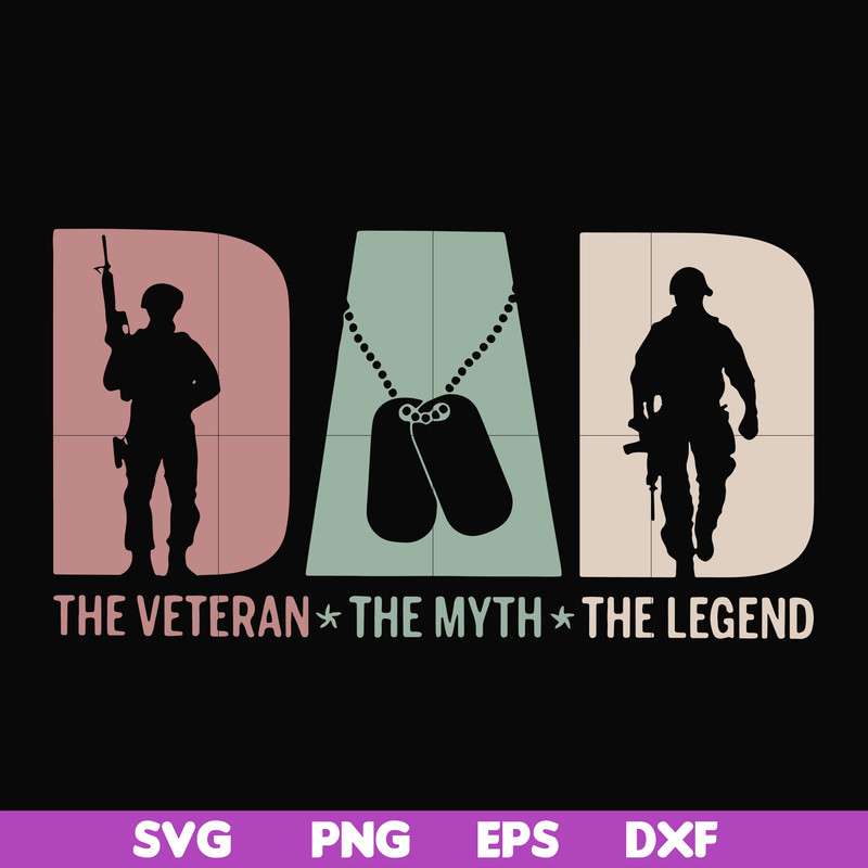 FTD28-The veteran the myth the legend svg, png, dxf, eps, digital file FTD28.jpg