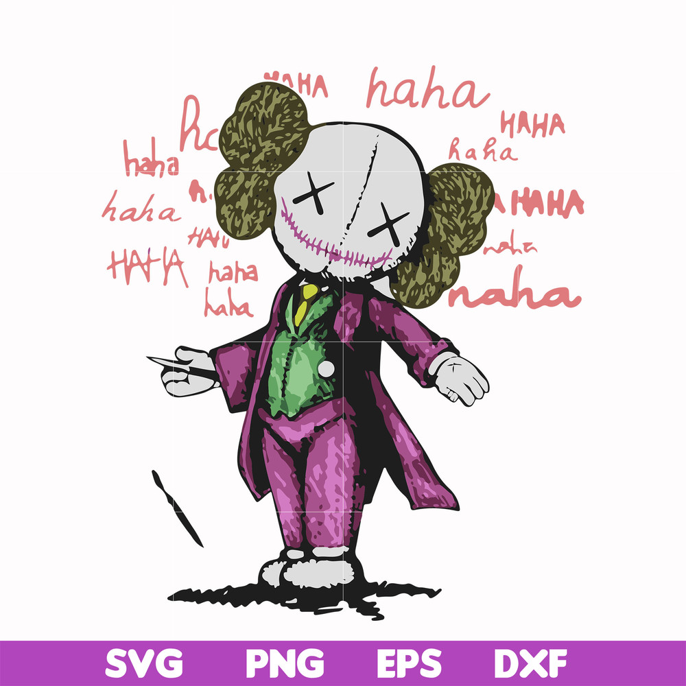 HLW0148-kaws x joker haha svg, png, dxf, eps digital file HLW0148.jpg