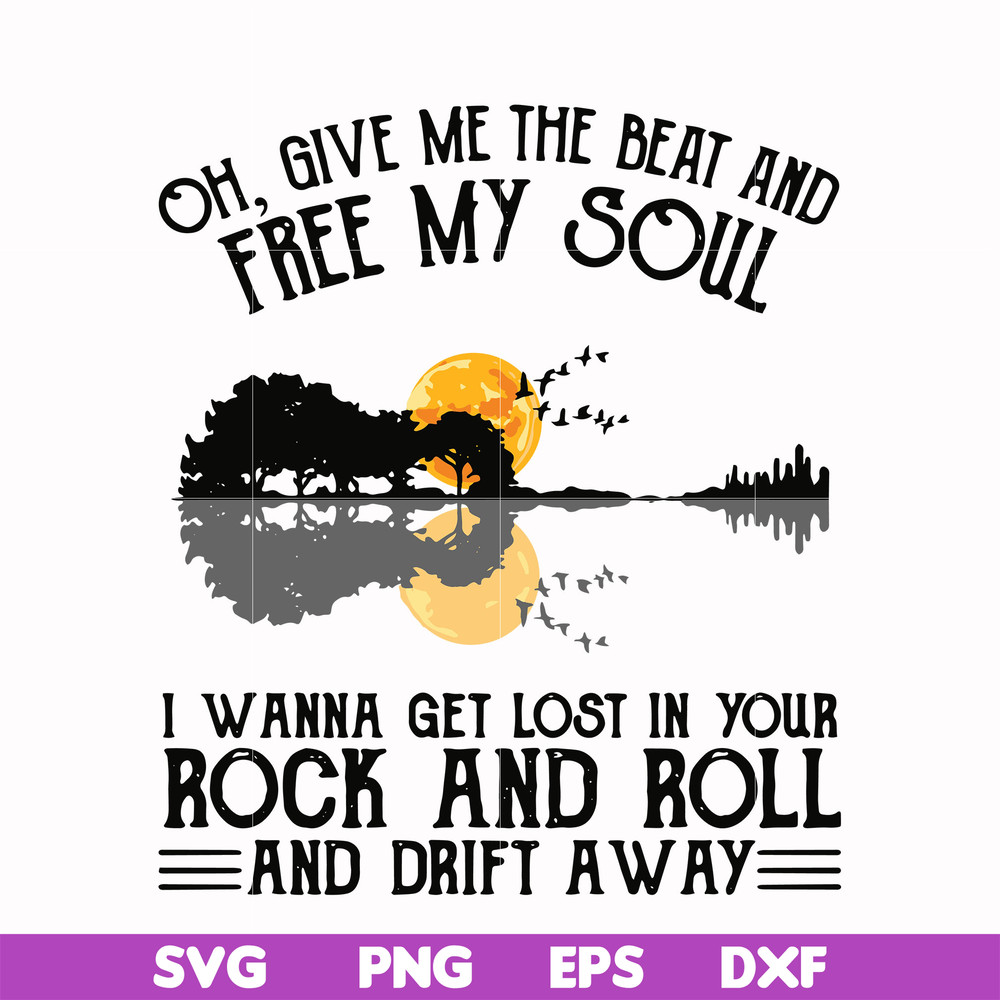 HLW0166-Give me the beat and free my soul svg, png, dxf, eps digital file HLW0166.jpg