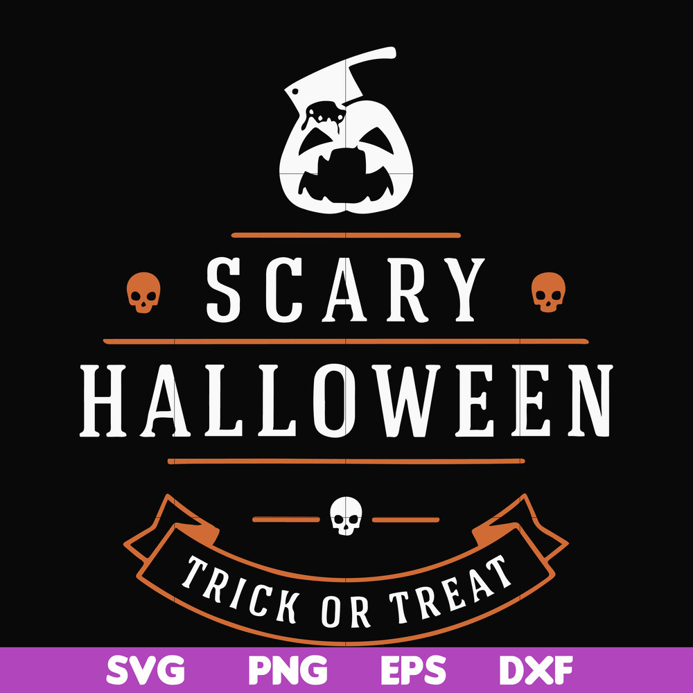 HLW17072013-Scary halloween trick or treat svg, png, dxf, eps digital file HLW17072013.jpg