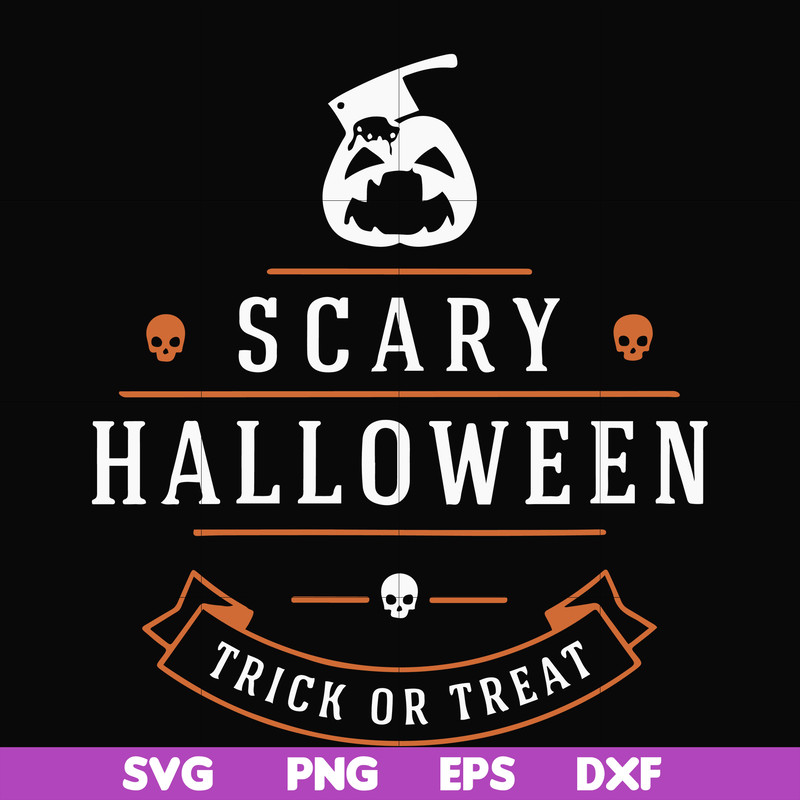 HLW17072013-Scary halloween trick or treat svg, png, dxf, eps digital file HLW17072013.jpg