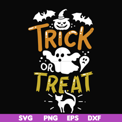 trick or treat svg, halloween svg, png, dxf, eps digital file hlw1707202