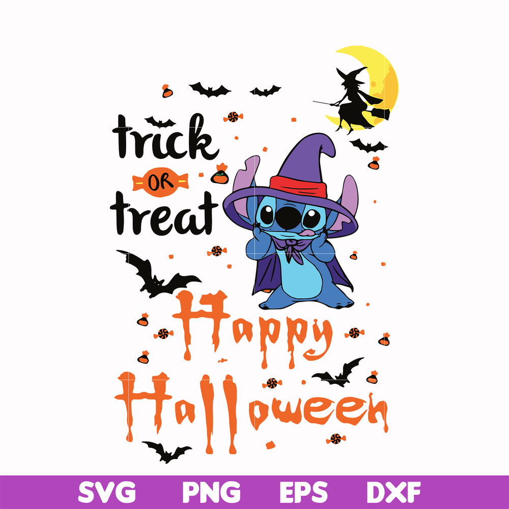HLW1707205-Trick or treat svg, happy halloween svg, png, dxf, eps digital file HLW1707205.jpg