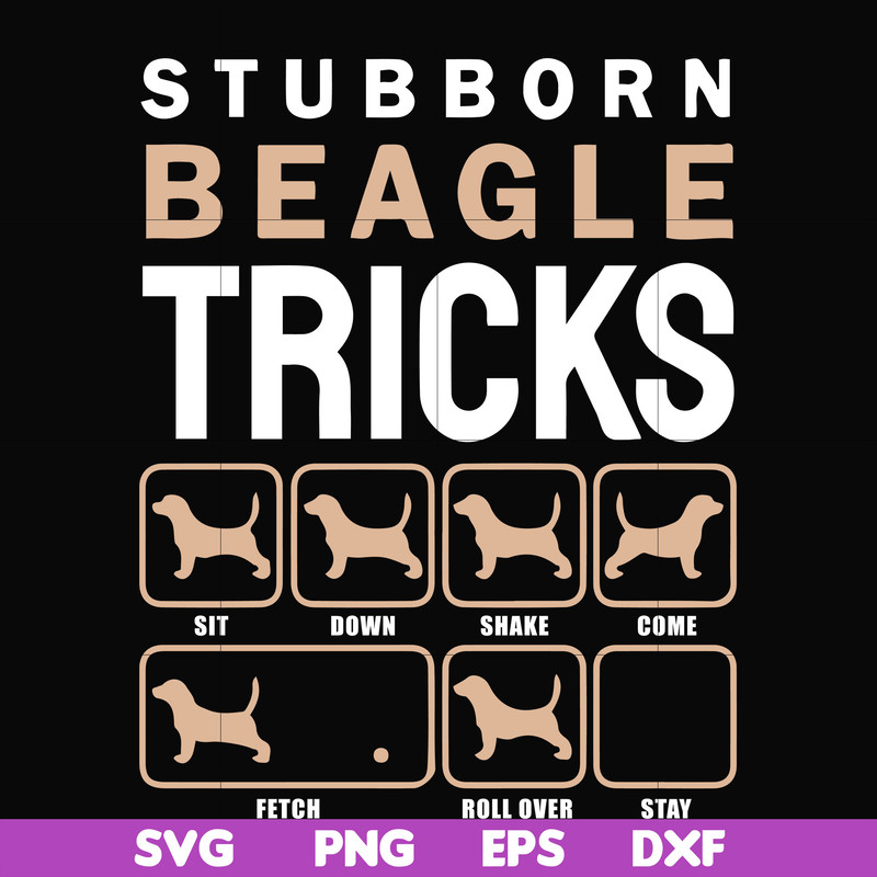 HLW2007206-Stubborn beagle tricks svg, png, dxf, eps digital file HLW2007206.jpg