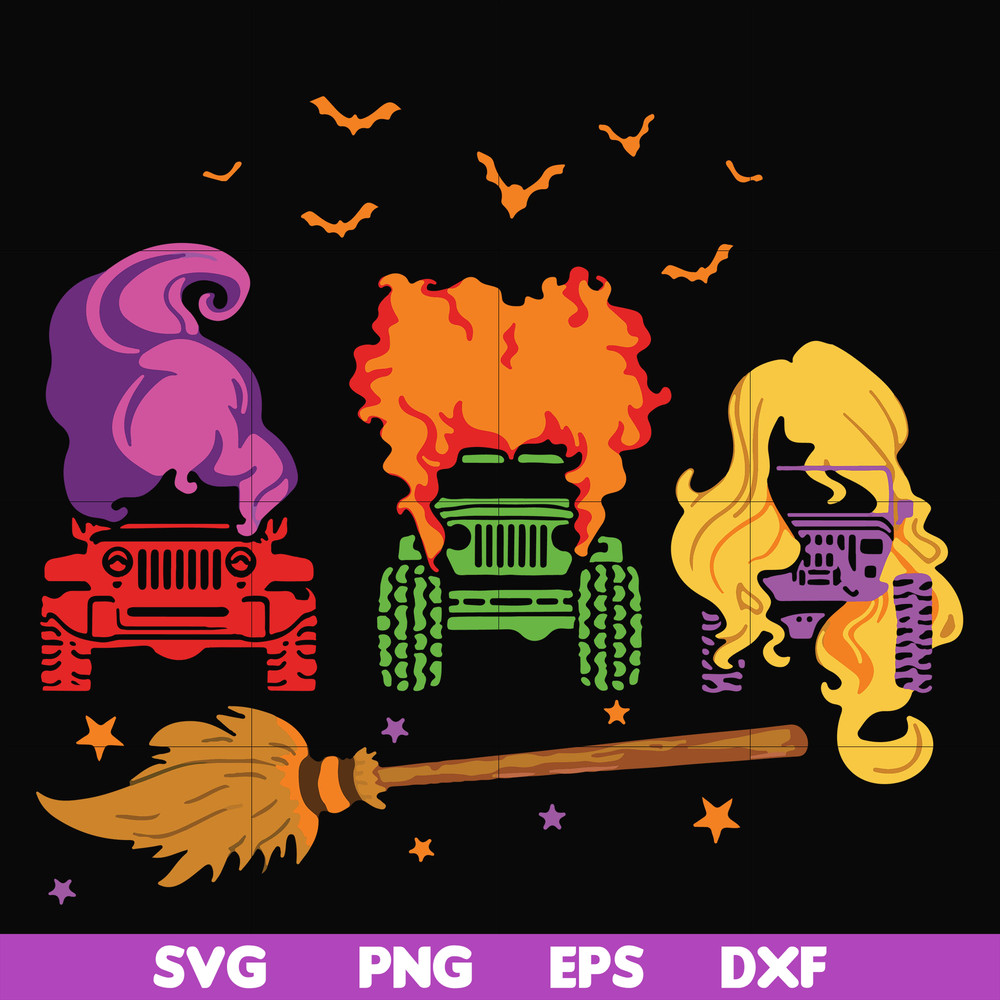 HLW23072010-Witch car svg, halloween svg, png, dxf, eps digital file HLW2307210.jpg