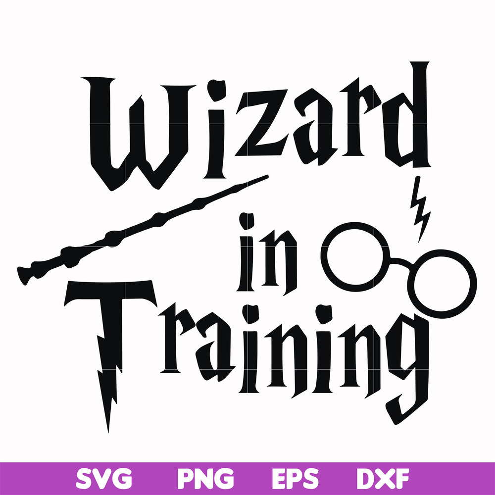 HRPT0001-Wizard in training svg, png, dxf, eps file HRPT0001.jpg