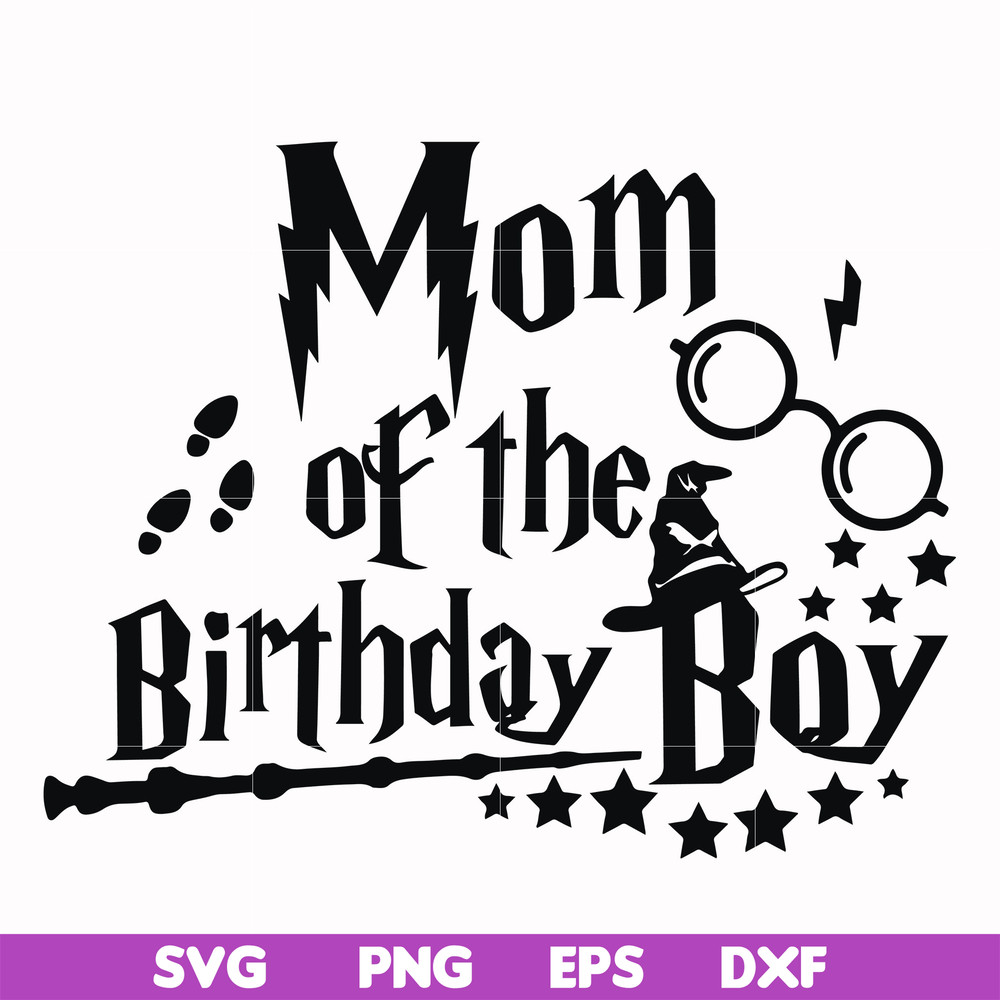 HRPT00017-Mom of the birthday boy svg, png, dxf, eps file HRPT00017.jpg